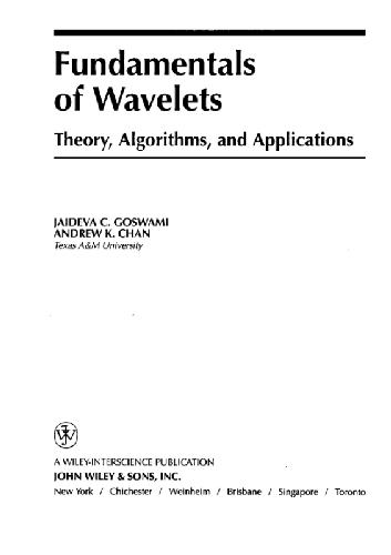 خرید و دانلود نسخه کامل کتاب Fundamentals of Wavelets. Theory, Algorithms, and Applications