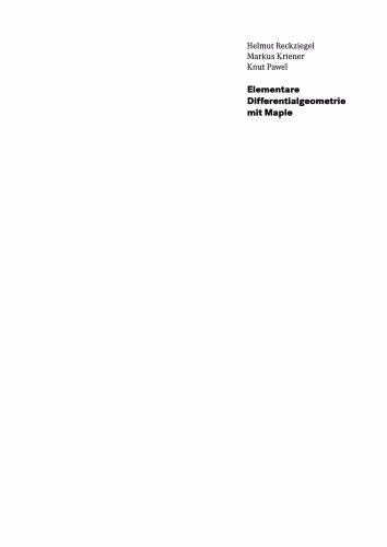 خرید و دانلود نسخه کامل کتاب Elementare Differentialgeometrie mit Maple