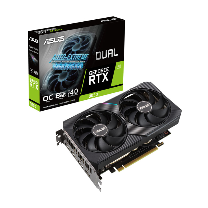 کارت گرافیک Asus Dual GeForce RTX3050 OC 8GB GDDR6 128Bit