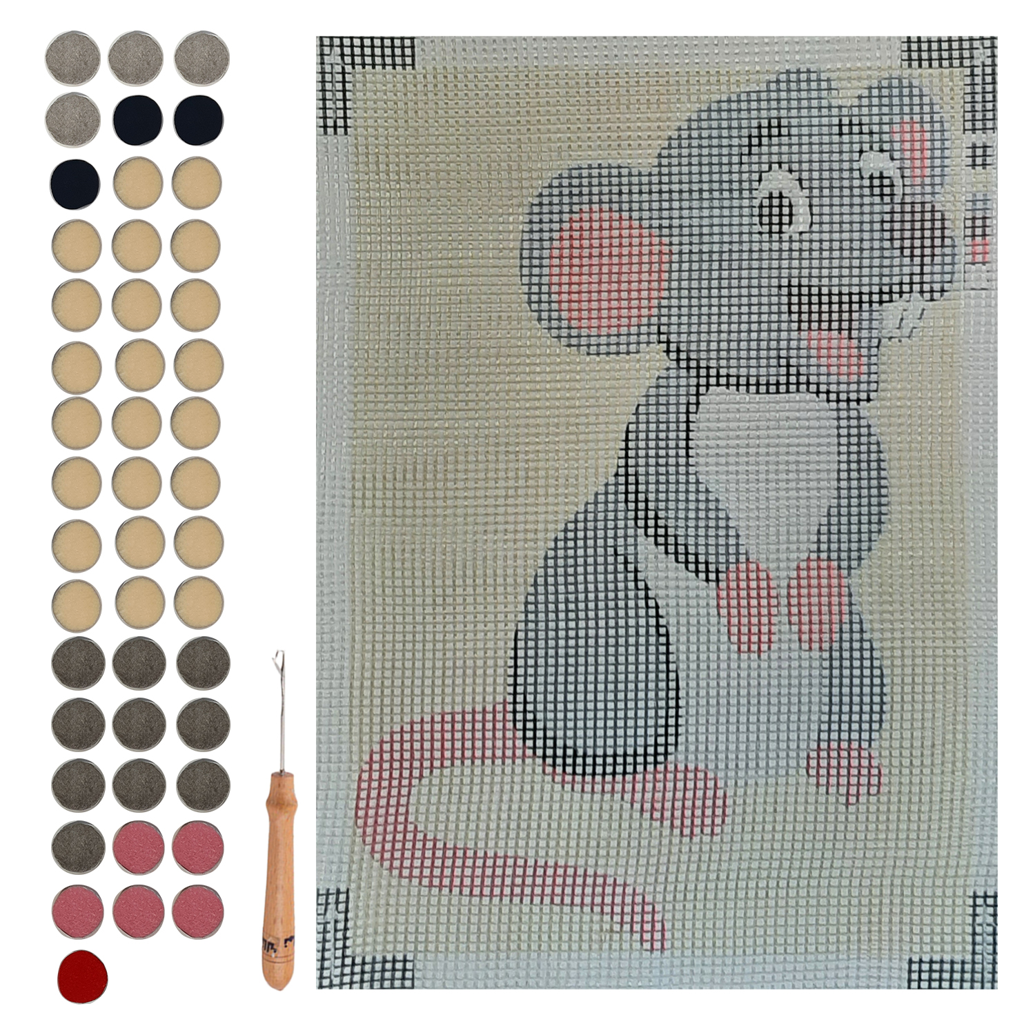 بسته فرشینه بافی مدل 1101 مجموعه 48 عددی