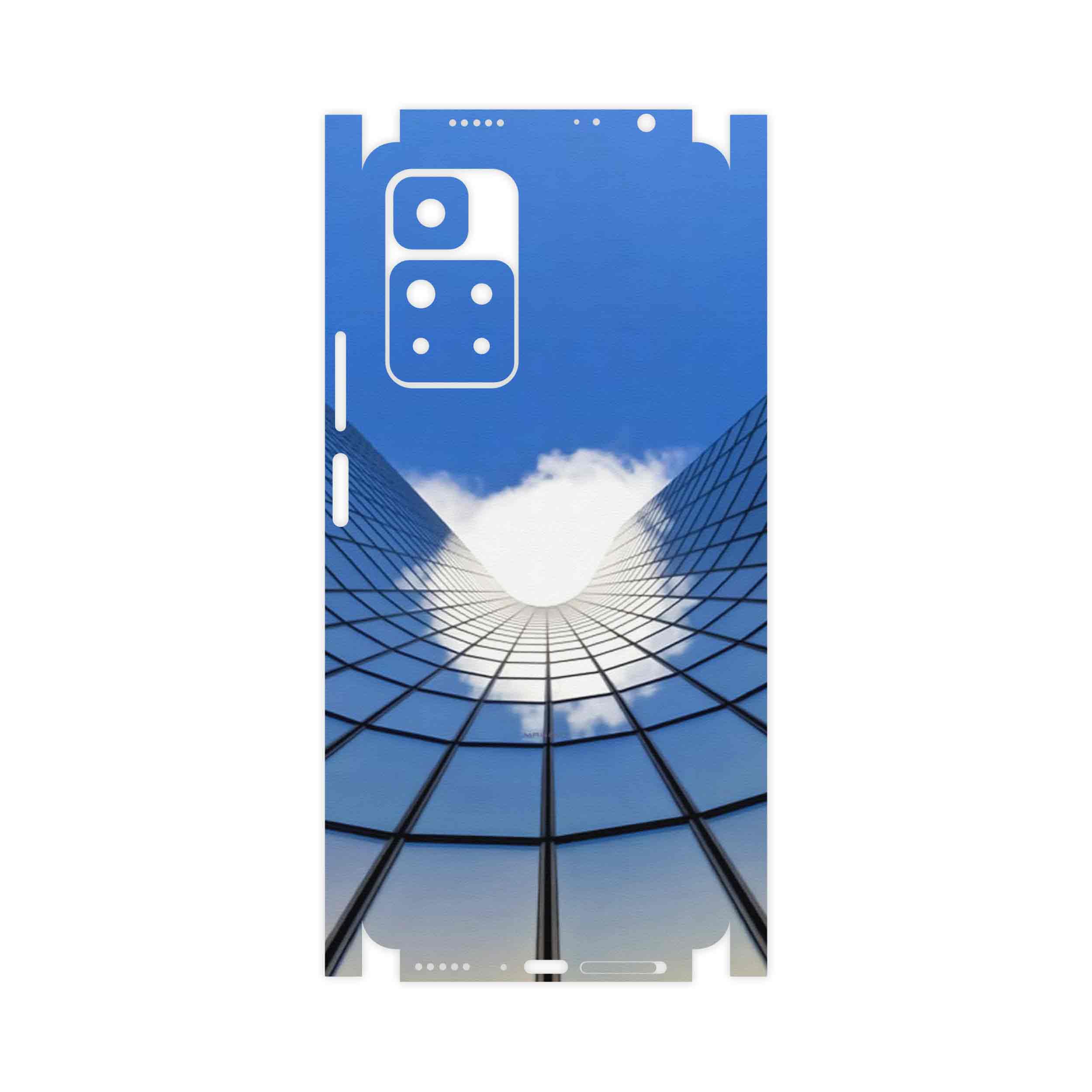 برچسب پوششی ماهوت مدل Glass skyscraper-FullSkin مناسب برای گوشی موبایل شیائومی Redmi Note 11 Pro Plus 5G