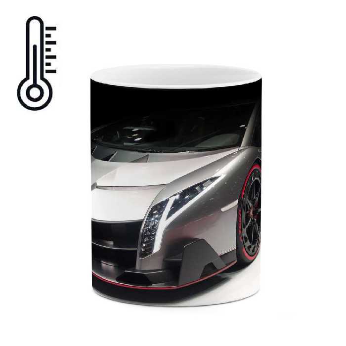ماگ حرارتی طرح ماشین Lamborghini veneno مدل mgph15615
