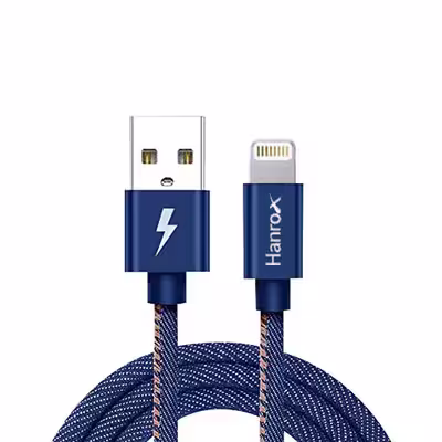 کابل تبدیل USB به لایتنینگ هانروکس مدل C80 طول 1 متر