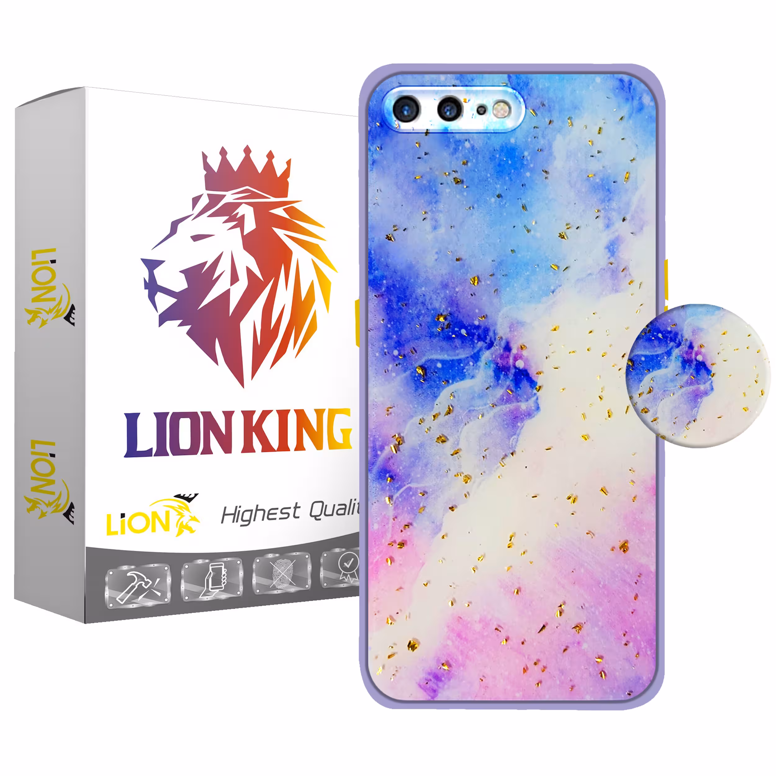 کاور لاین کینگ مدل Kahkeshaniha مناسب برای گوشی موبایل اپل iPhone 7/8 Plus به همراه پایه نگهدارنده