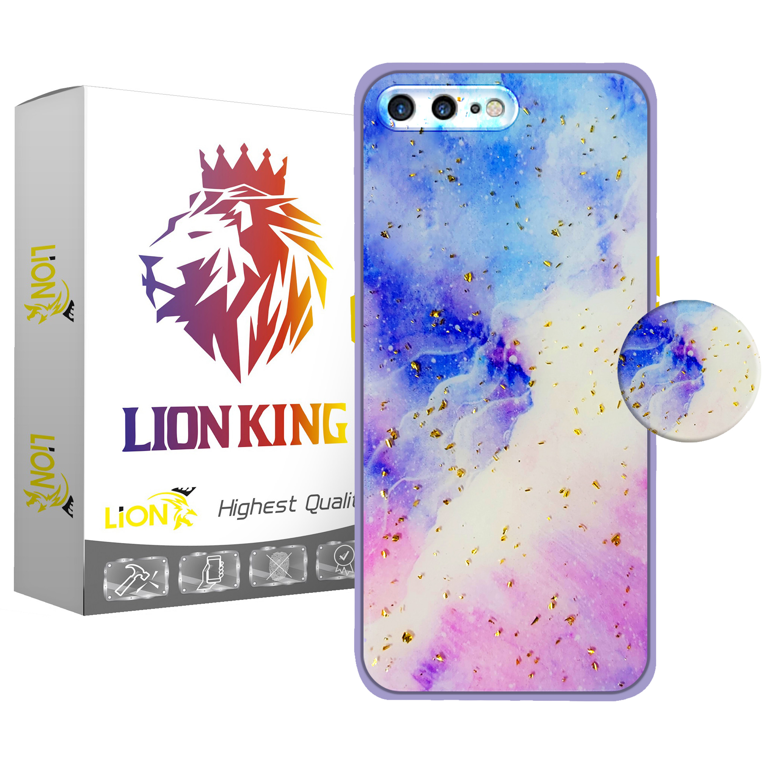 کاور لاین کینگ مدل Kahkeshaniha مناسب برای گوشی موبایل اپل iPhone 7/8 Plus به همراه پایه نگهدارنده