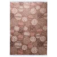 فرش ماشینی زمرد مشهد مدل دایره زمینه بژ