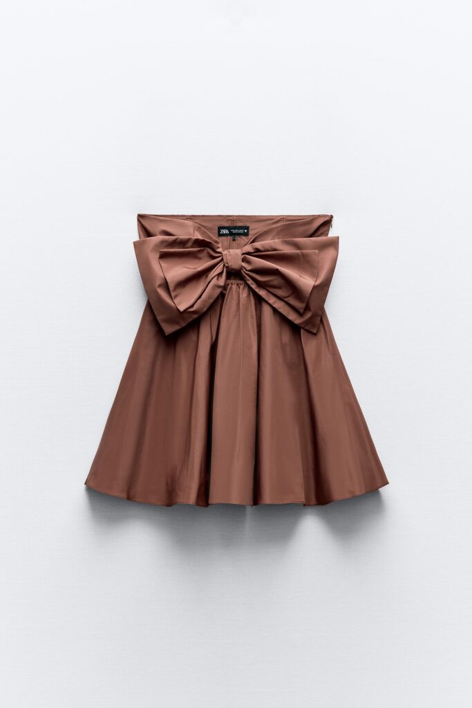 لباس تافته زنانه زارا CUT-OUT TAFFETA DRESS | تهران زارا TehranZara