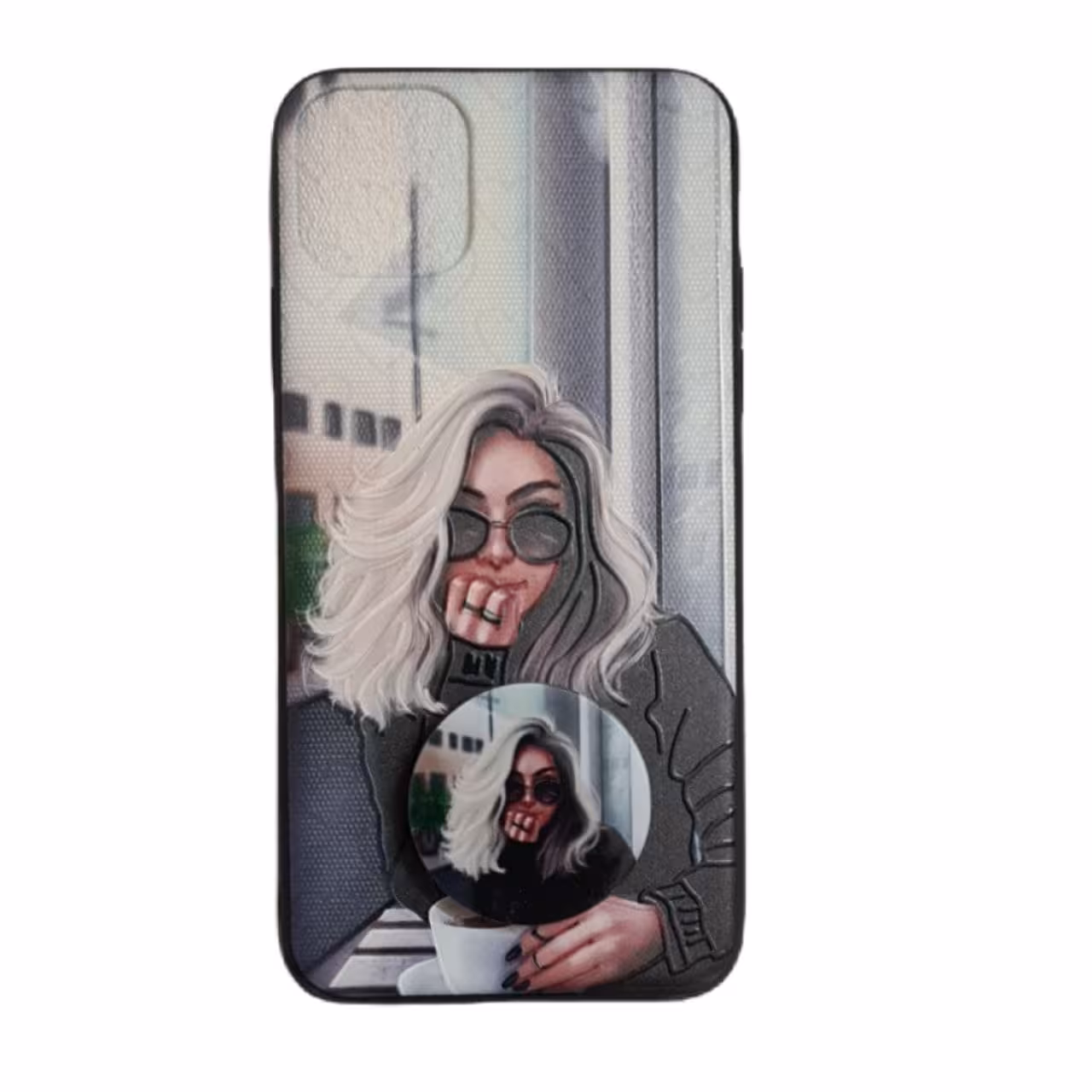 کاور طرح دخترانه کد 118 مناسب برای گوشی موبایل اپل iPhone 11 Pro Max به همراه پایه نگهدارنده