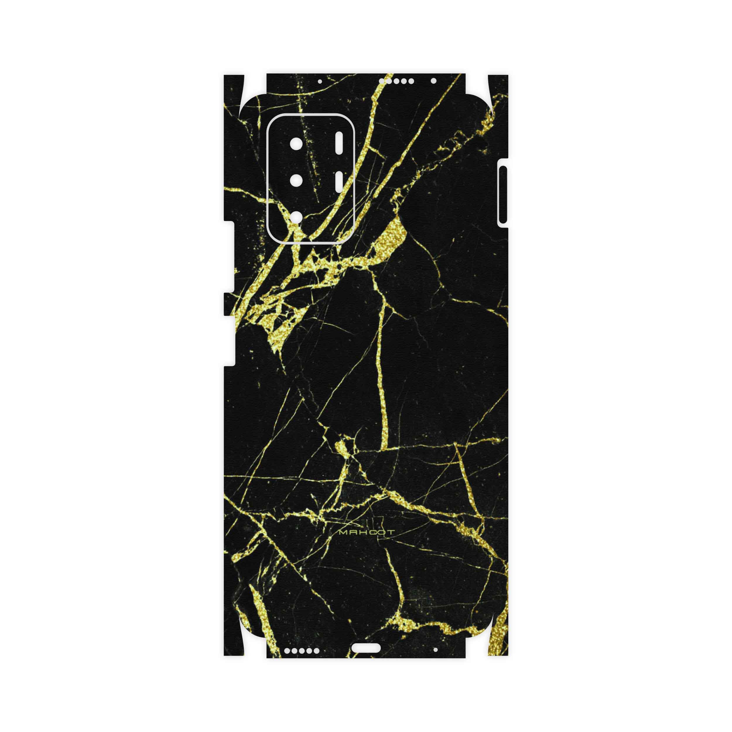 برچسب پوششی ماهوت مدل Graphite-Gold-Marble-FullSkin مناسب برای گوشی موبایل شیائومی Redmi Note 10 Pro (China)