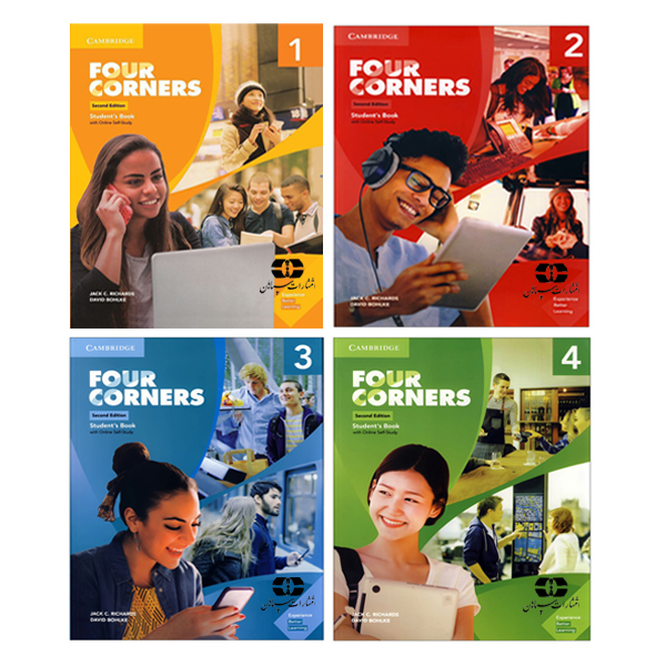 کتاب Four Corners 2nd Edition اثر Jack C. Richard And David Bohlke انتشارات سپاهان 4 جلدی