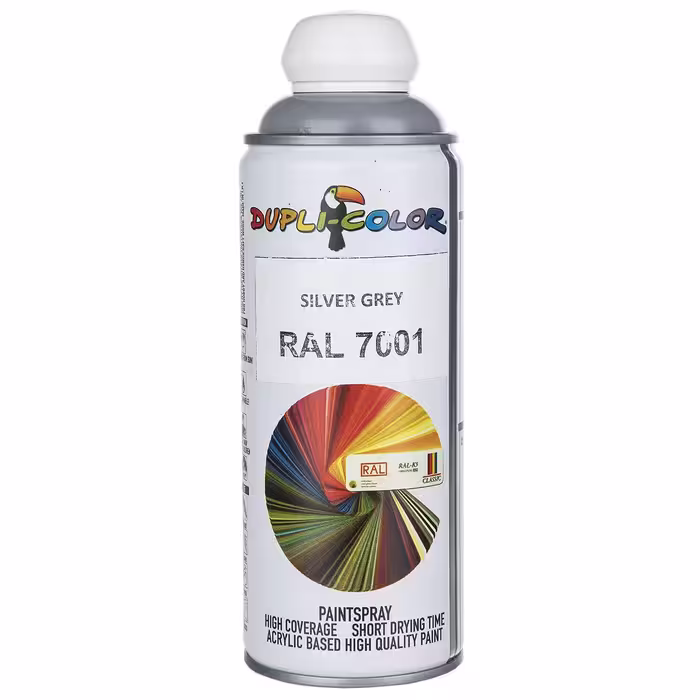 اسپری رنگ خاکستری نقره ای دوپلی کالر مدل RAL 7001 حجم 400 میلی لیتر