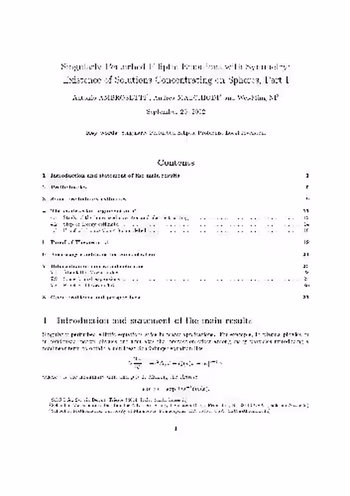 خرید و دانلود نسخه کامل کتاب Singularly perturbed elliptic equations with symmetry existence of solutions concentrating on spheres