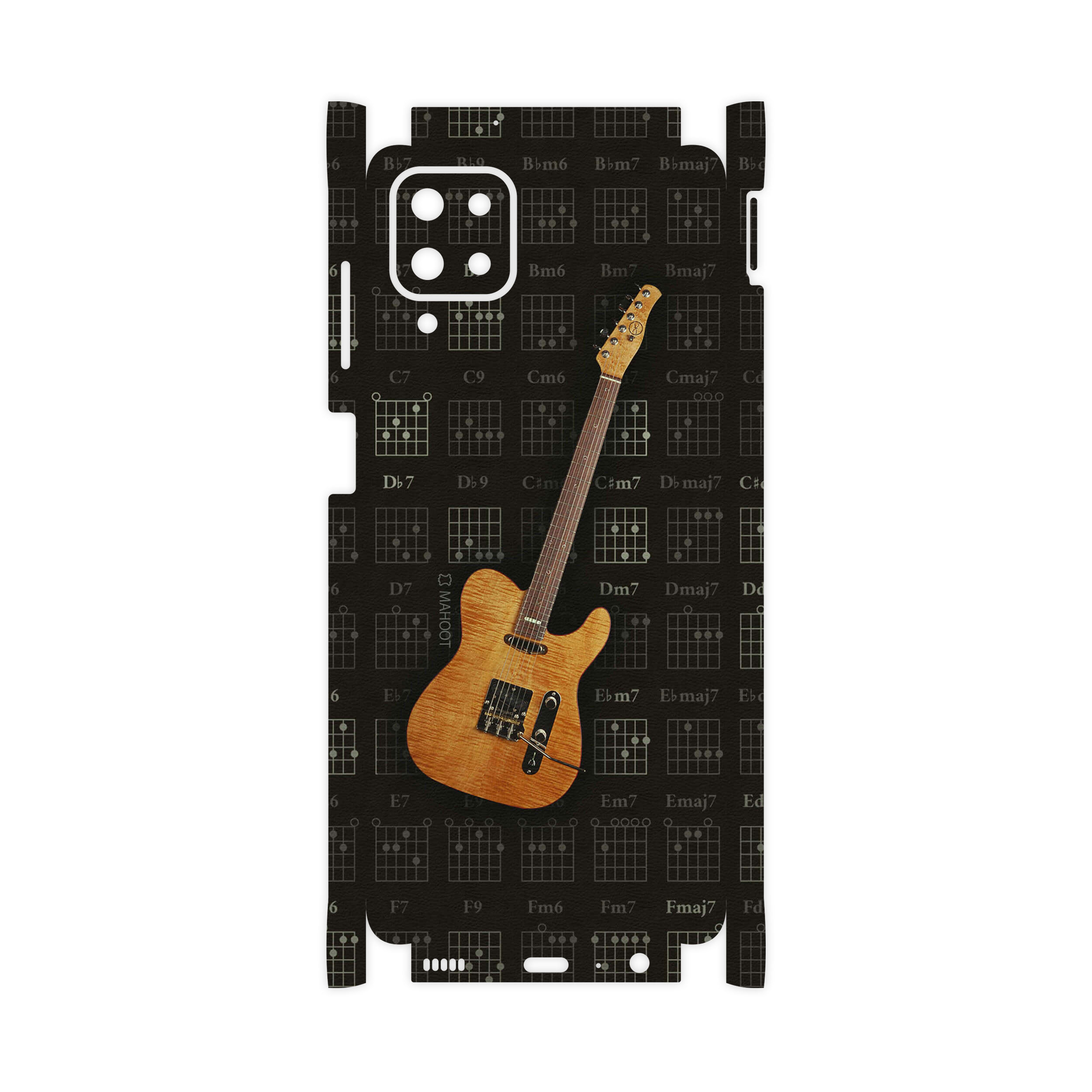 برچسب پوششی ماهوت مدل Guitar-Instrument-FullSkin مناسب برای گوشی موبایل سامسونگ Galaxy A12