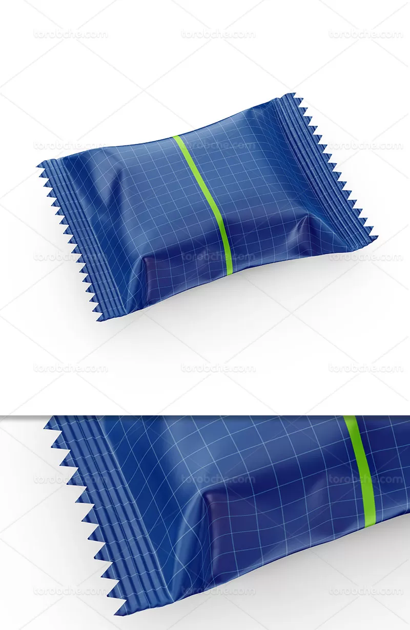 موکاپ بسته بندی شکلات کوچک PSD | گرافیک با طعم تربچه