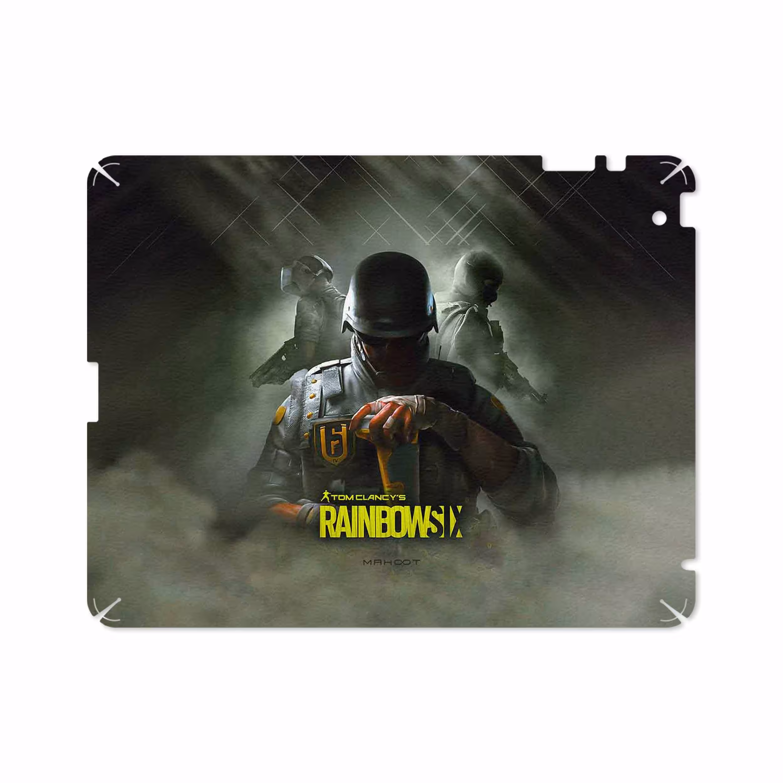برچسب پوششی ماهوت مدل Rainbow-Six-Game مناسب برای تبلت اپل iPad 2 2011 A1396
