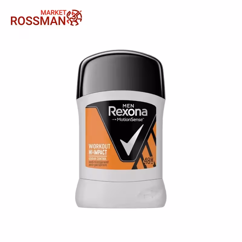 استیک دئودورانت مردانه رکسونا Rexona مدل Workout hi-impact حجم 40 گرم