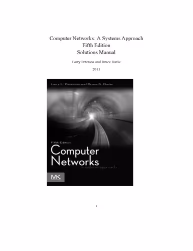 خرید و دانلود نسخه کامل کتاب Computer Networks: A Systems Approach. Solutions Manual