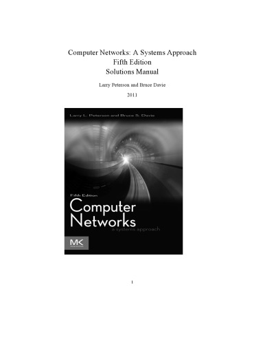 خرید و دانلود نسخه کامل کتاب Computer Networks: A Systems Approach. Solutions Manual