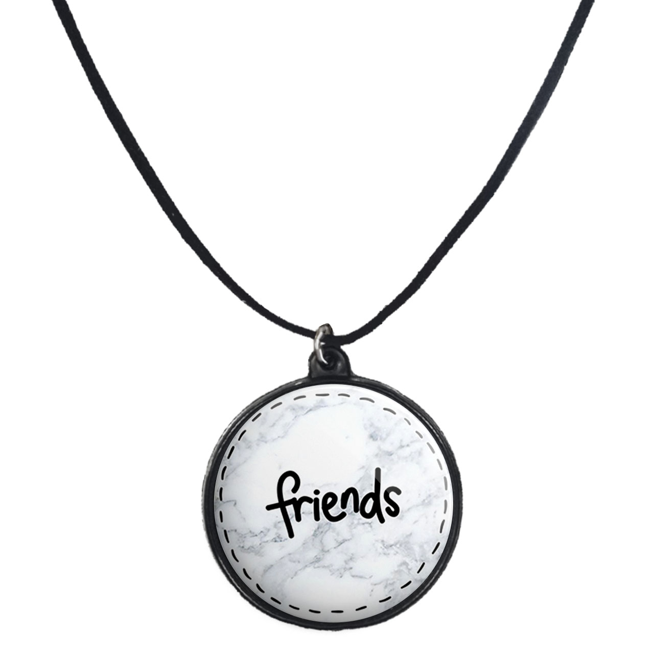 گردنبند پرمانه طرح فرندز کد pmb.18845 مدل دو طرفه