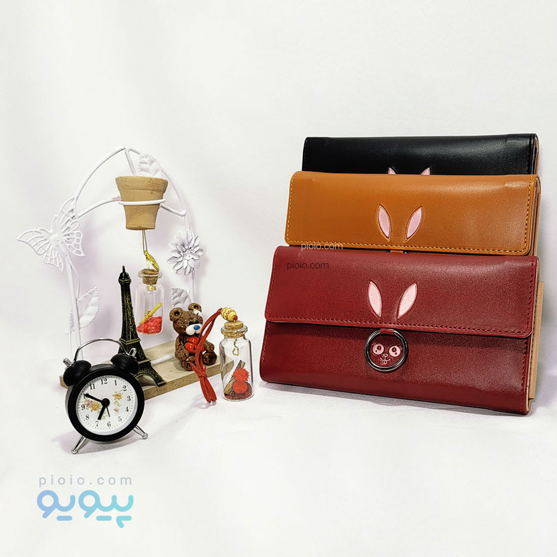 کیف پول سه لت جلو حلقه طرح خرگوش