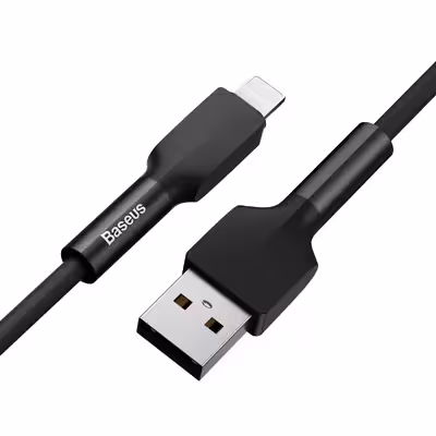 کابل تبدیل usb به لایتنینگ باسئوس مدل selica gel
