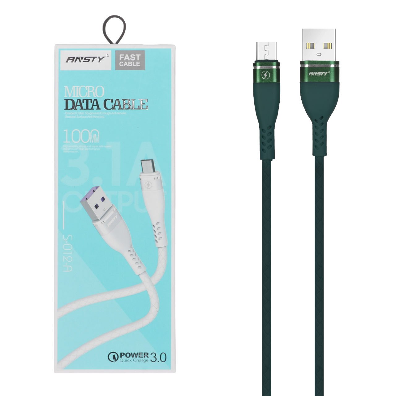 خرید کابل شارژ فست اندروید ANSTY مدل S-012A - بهاری موبایل