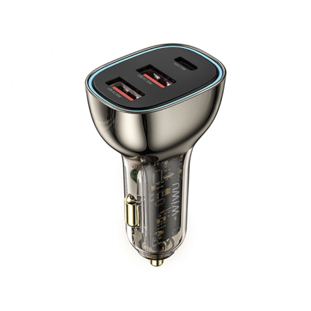 شارژر فندکی فست شارژ یو اس بی و تایپ سی 90 وات ویوو مدل Wi-QC013