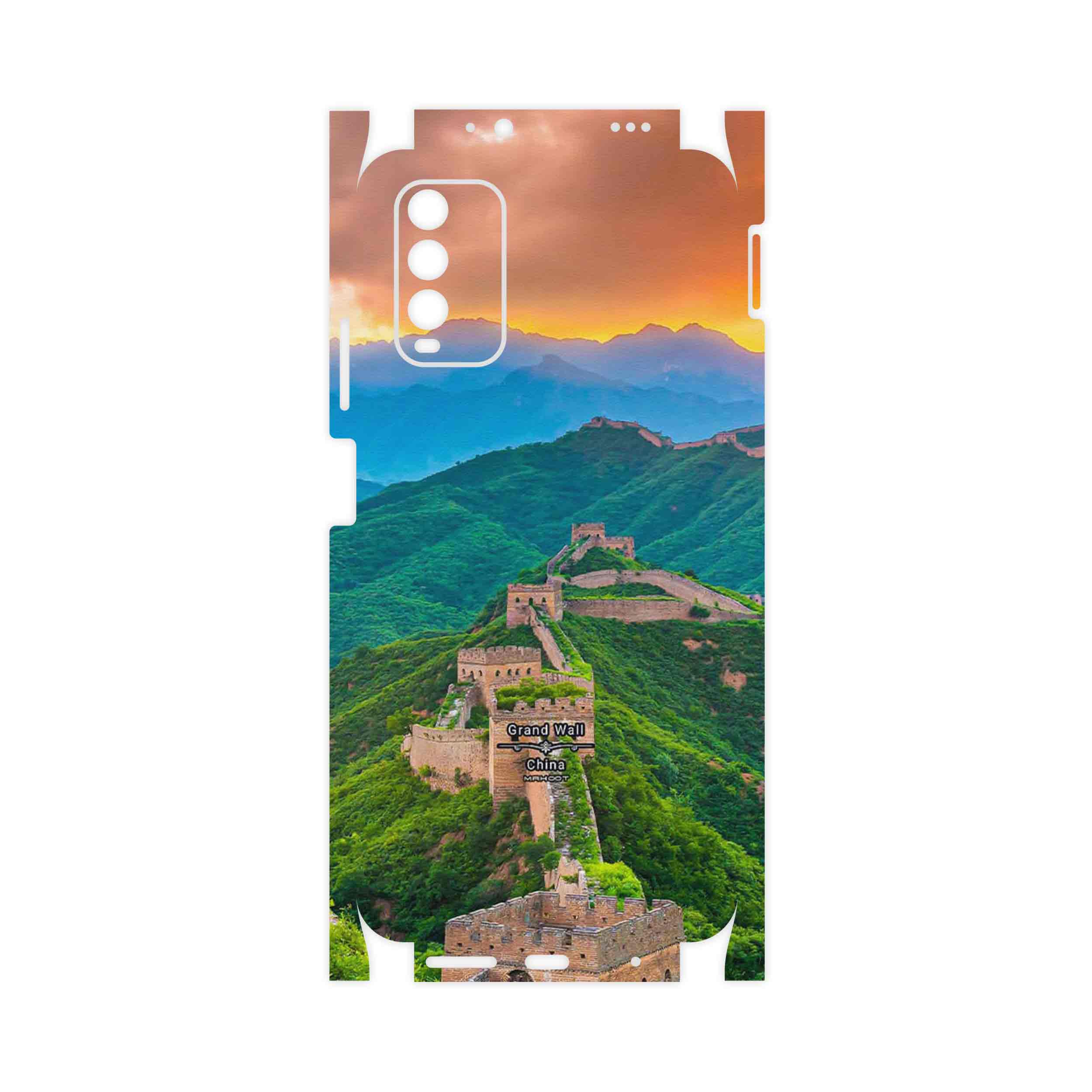 برچسب پوششی ماهوت مدل China Grand Wall-FullSkin مناسب برای گوشی موبایل شیائومی Redmi 9T