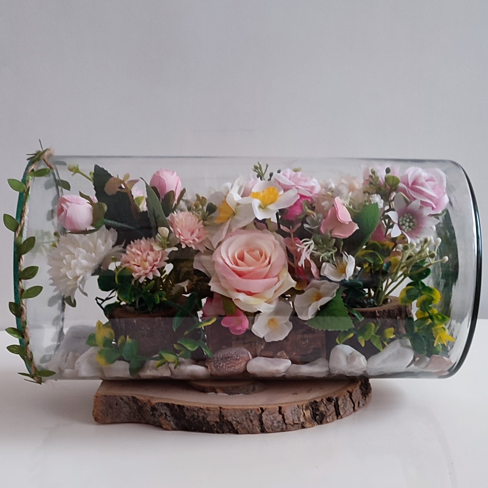 باغ شیشه ای مصنوعیمدل  استوانه سایز متوسط