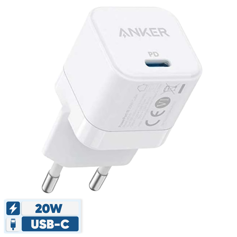 شارژر دیواری 20 وات انکر مدل PowerPort III A2149 Cube | کالا مکس
