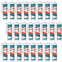 چسب ماستیک  لوکس پن مدل silicone-mastic حجم 480 میلی لیتر مجموعه 24 عددی