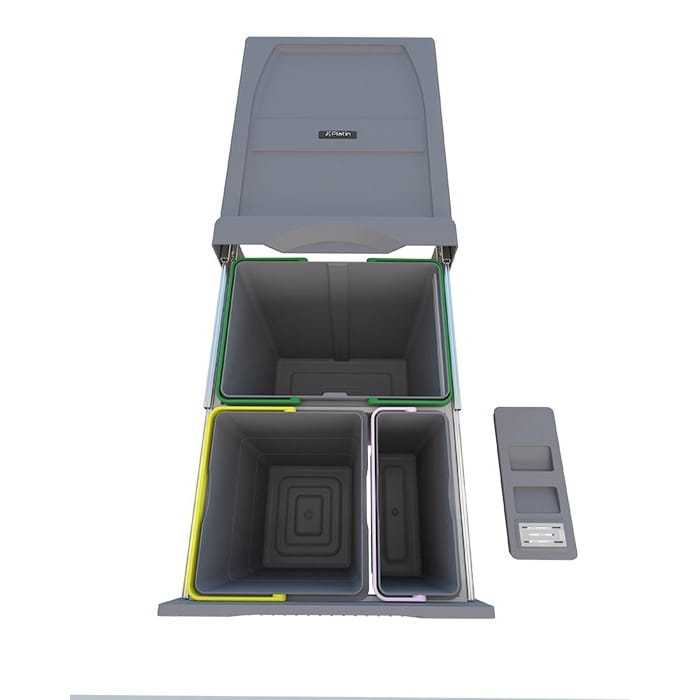 سطل زباله کابینتی مدل پلاتین 3 مخزن 3654