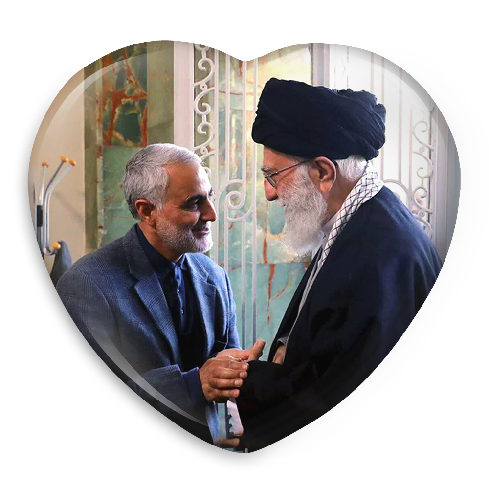 پیکسل خندالو طرح سردار قاسم سلیمانی مدل قلبی کد 12604