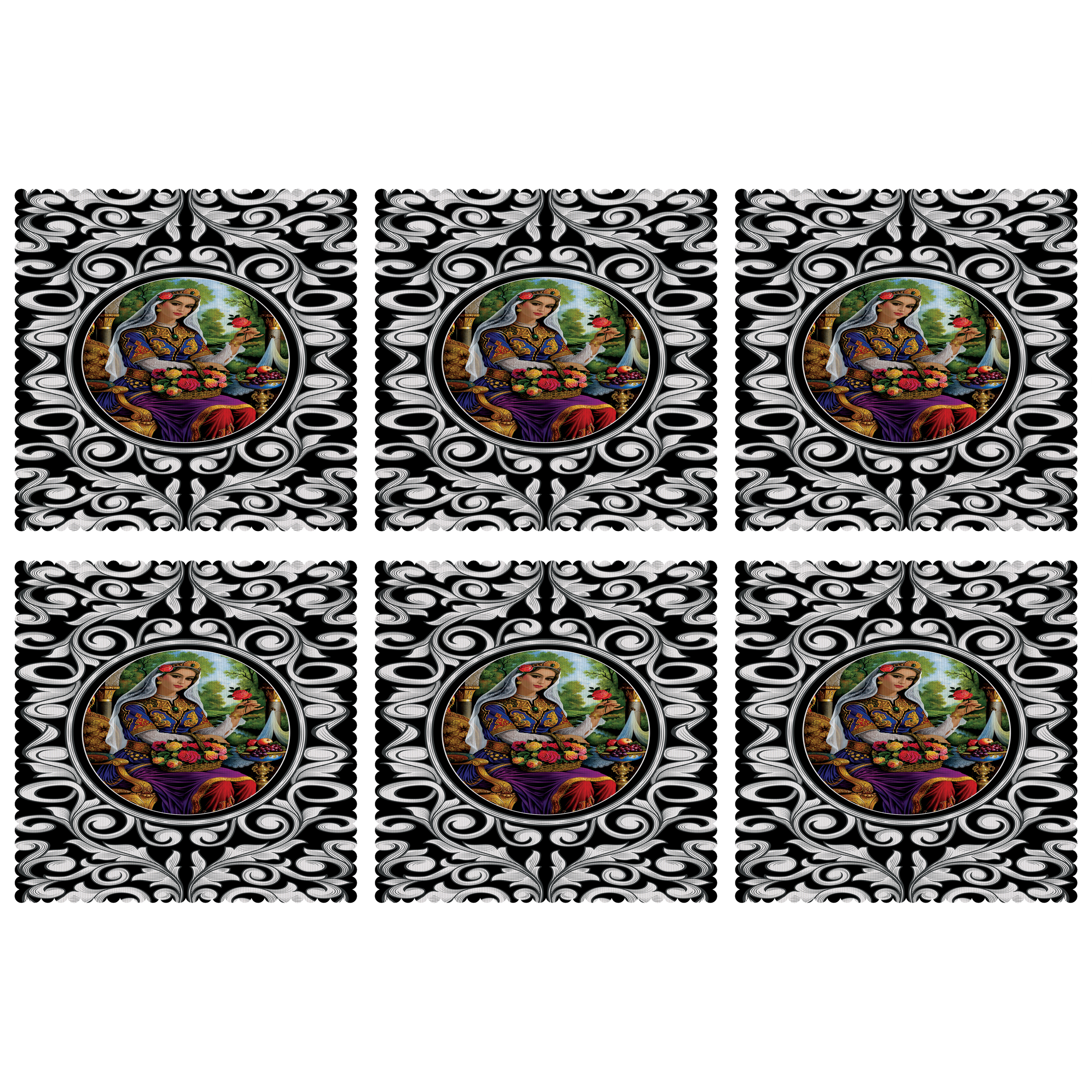 زیربشقابی مدل U1-42151 بسته 6 عددی