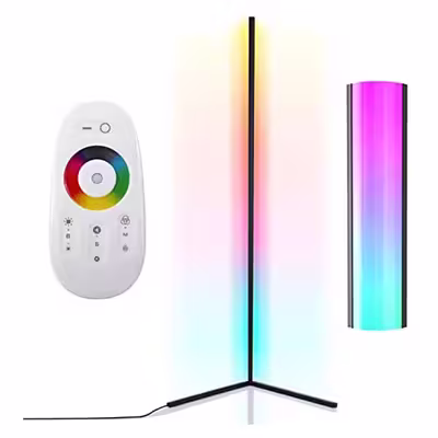 آباژور ایستاده مدل کرنر لایت طرح تریم pixel RGB