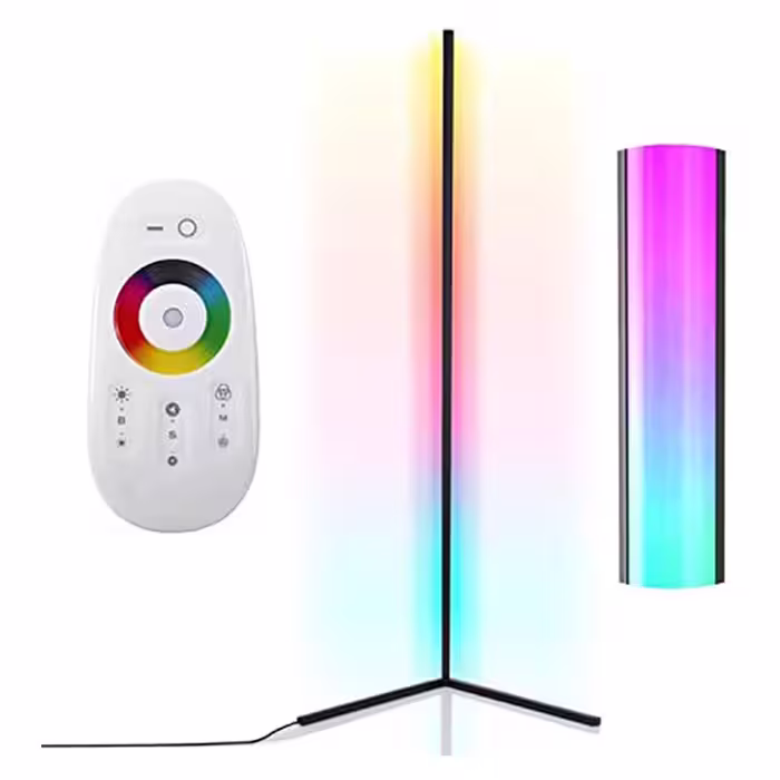 آباژور ایستاده مدل کرنر لایت طرح تریم pixel RGB