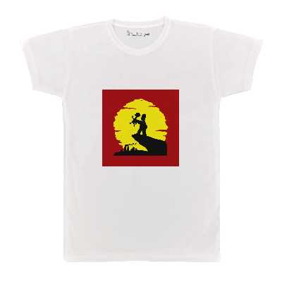 تی شرت آستین کوتاه  بچگانه پرمانه طرح سیمپسون ها کد pmt.6587