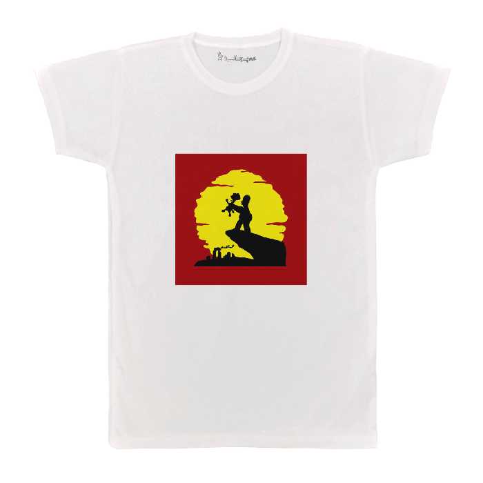 تی شرت آستین کوتاه  بچگانه پرمانه طرح سیمپسون ها کد pmt.6587