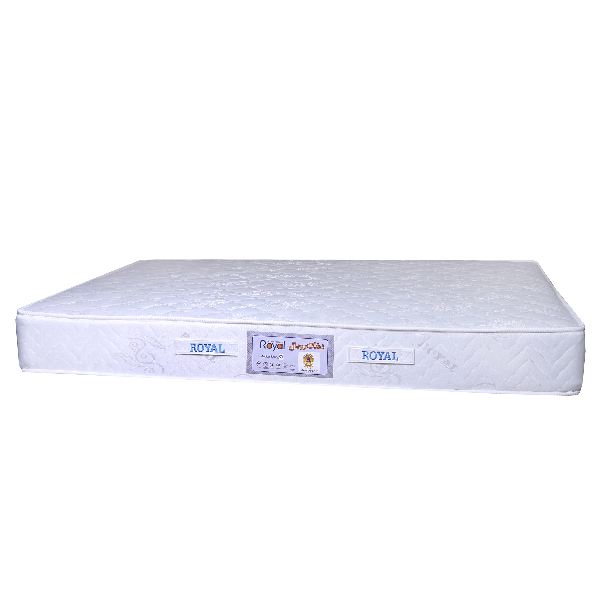 تشک رویال مدل طبی فنری کد 4 یک نفره 200x120 سانتی متر