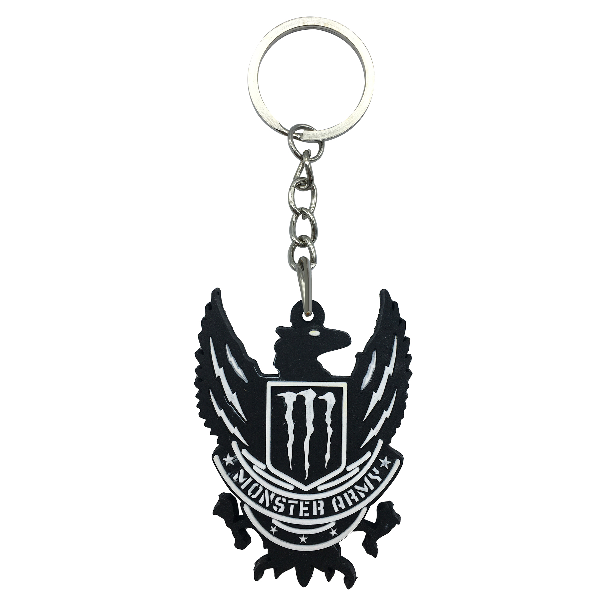 جاکلیدی طرح مانستر آرمی مدل BLKWHT