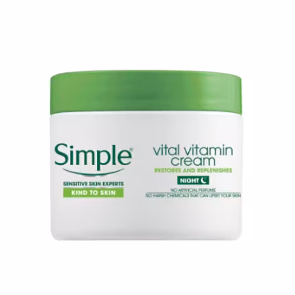 کرم ترمیم کننده شب سیمپل مدل Vital Vitamin حجم 50 میلی لیتر