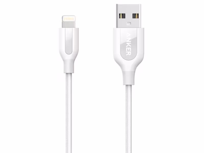 کابل تبدیل USB به Lightning انکر مدل A8221 PowerLine Plus به طول 0.9 متر