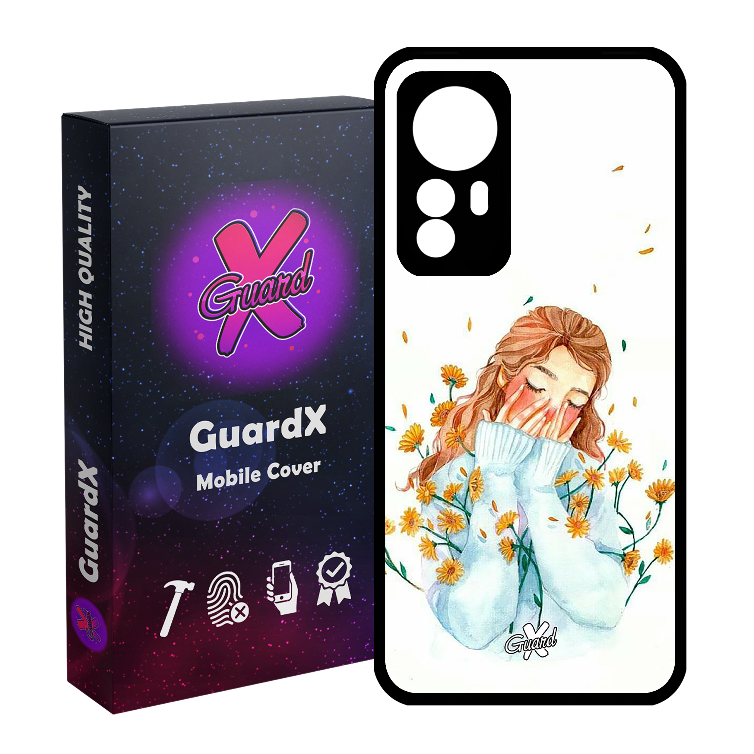 کاور گارد ایکس طرح Girl مدل Glass10315 مناسب برای گوشی موبایل شیائومی Mi 12 Pro/Mi 12S Pro