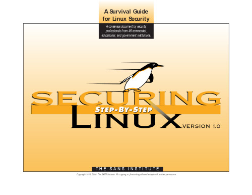 خرید و دانلود نسخه کامل کتاب Securing Linux Step by Step