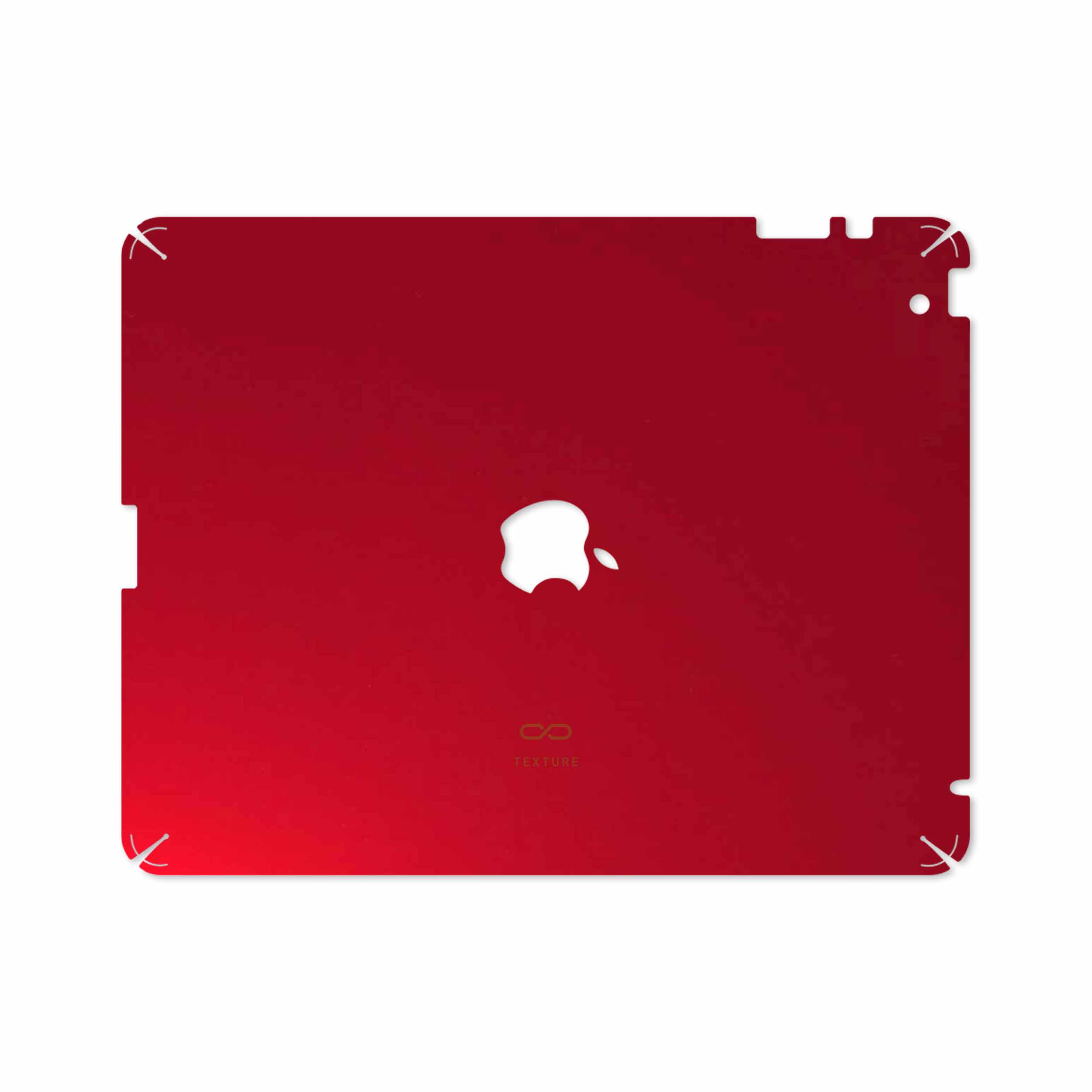 برچسب پوششی ماهوت مدل Matte-Warm-Red مناسب برای تبلت اپل iPad 2 2011 A1397