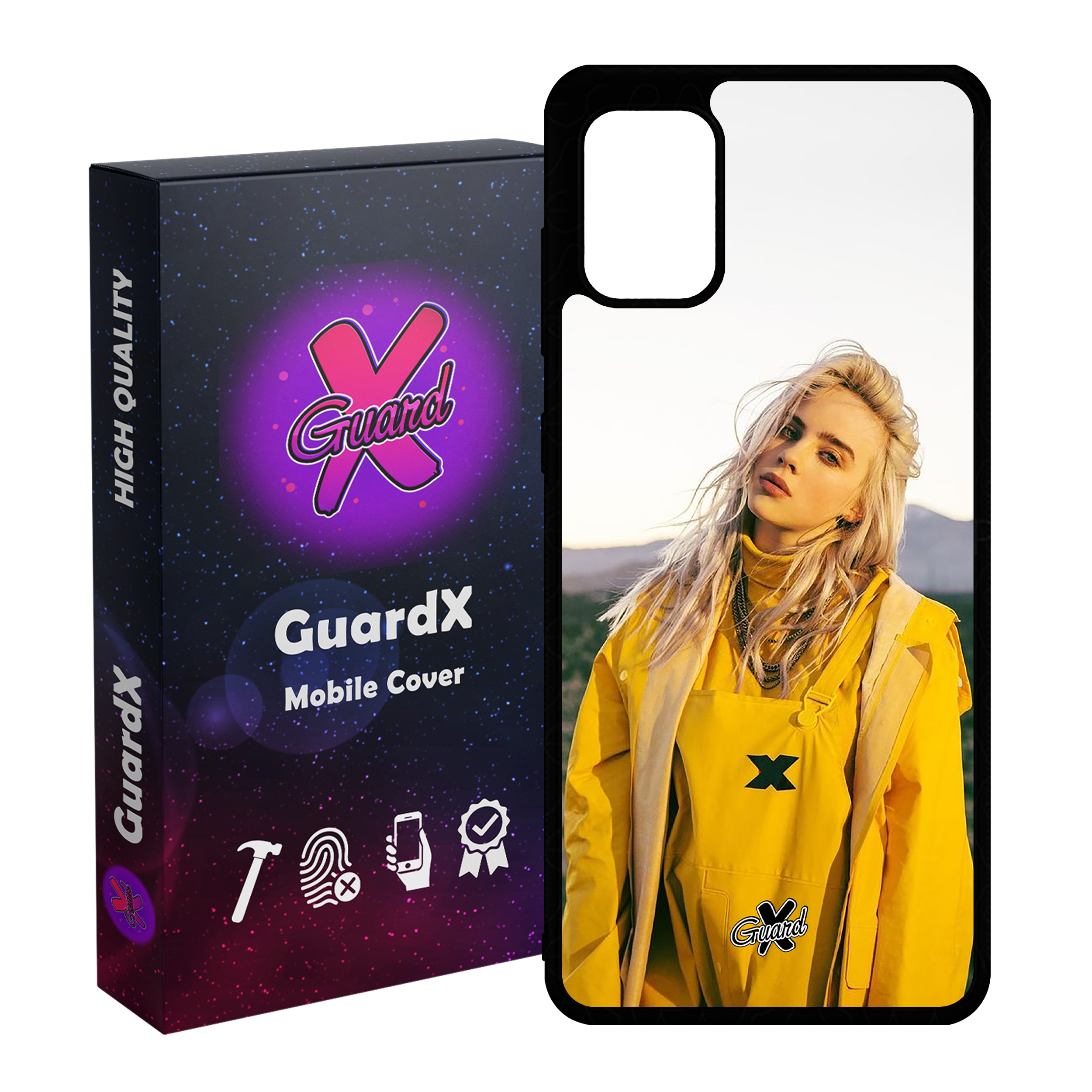 کاور گارد ایکس طرح Billie Eilish مدل Glass10227 مناسب برای گوشی موبایل سامسونگ Galaxy A31