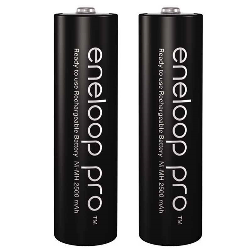 باتری دوتایی قلمی شارژی Panasonic Eneloop BK-3HCDE AA 2500mAh