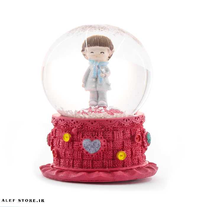 گوی چراغ دار کوچک طرح قلب دختر