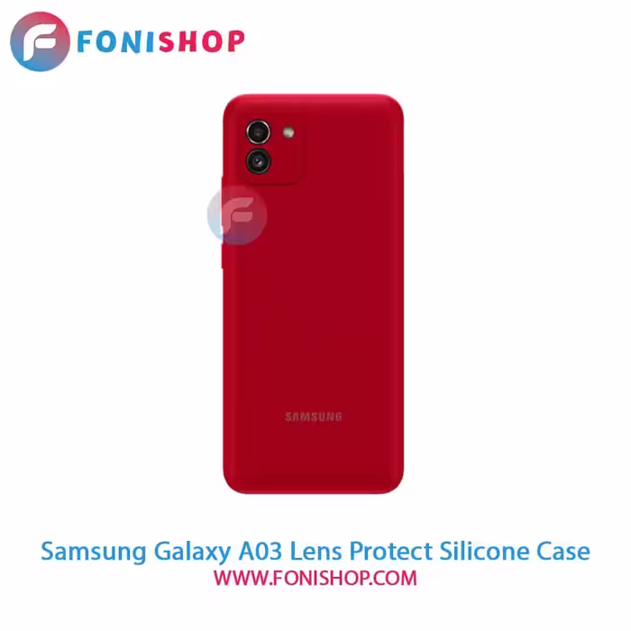 قاب سیلیکونی محافظ لنزدار گوشی سامسونگ Samsung Galaxy A03