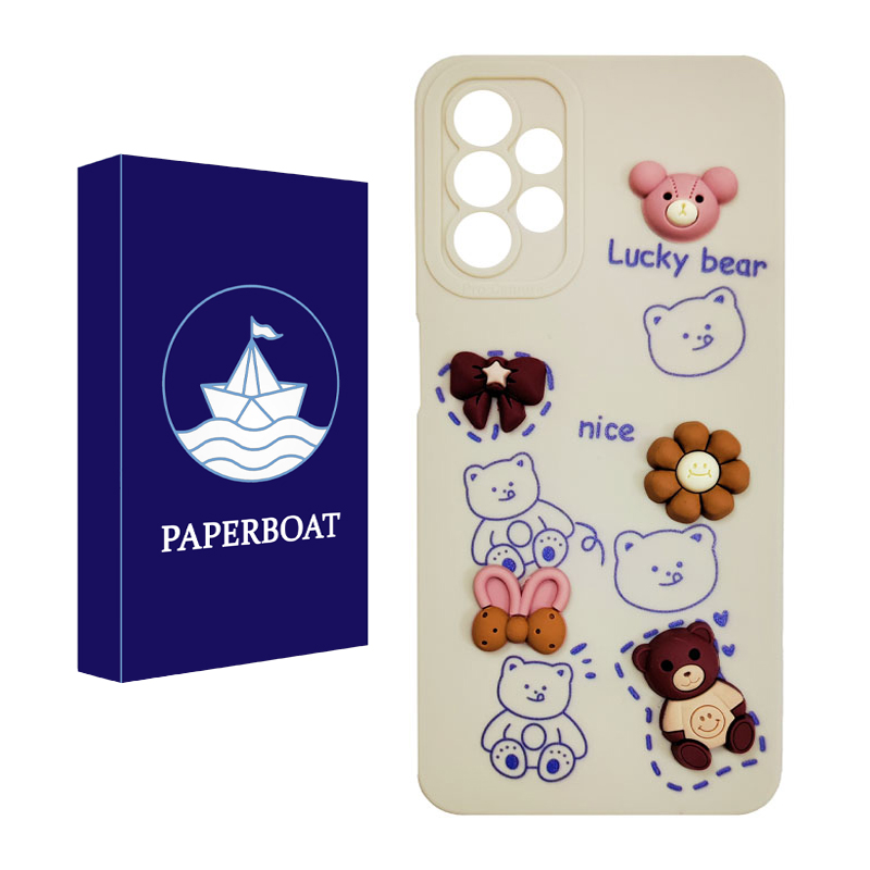 کاور قایق کاغذی مدل Lucky Bear مناسب برای گوشی موبایل سامسونگ Galaxy A23